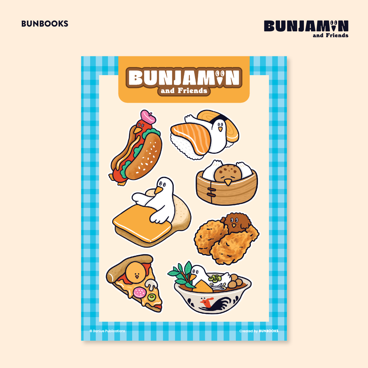 STICKER: BUNJAMIN EATS