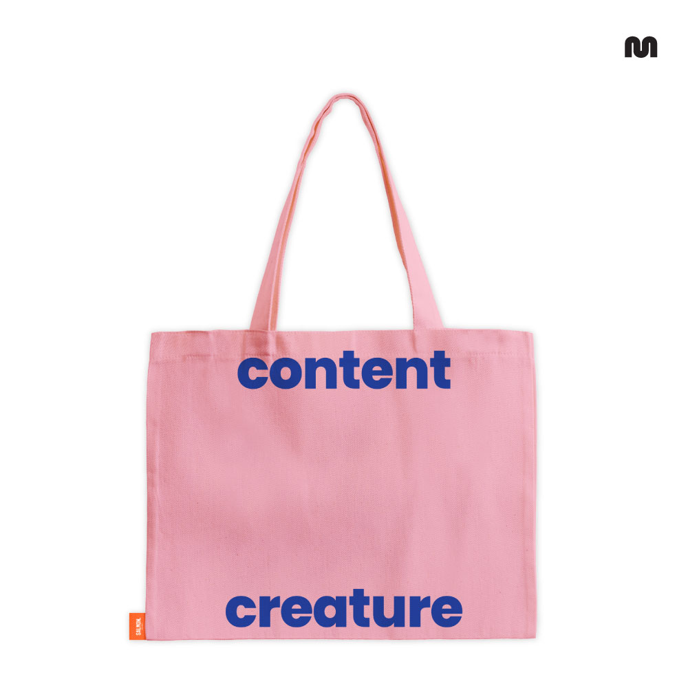 CONTENT CREATURE tote bag
