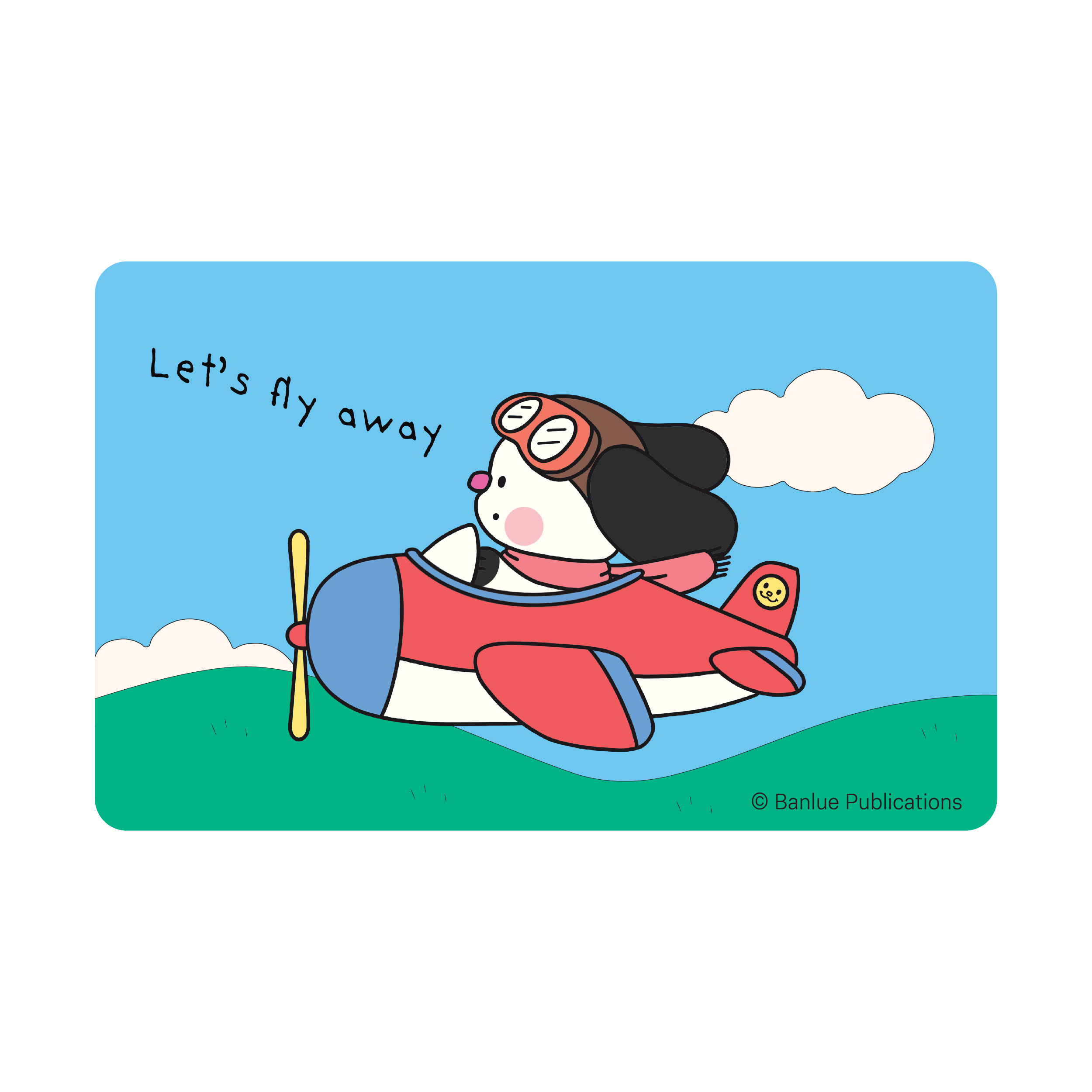 CARD STICKER-Let's Fly Away